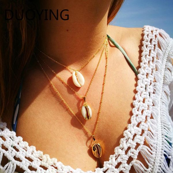 pendant necklaces hiyong fashion gold shell layered for women conch natural cowrie seashell beach boho bohemian jewelry, Silver
pendant necklaces hiyong fashion gold shell layered for women conch natural cowrie seashell beach boho bohemian jewelry, Silver