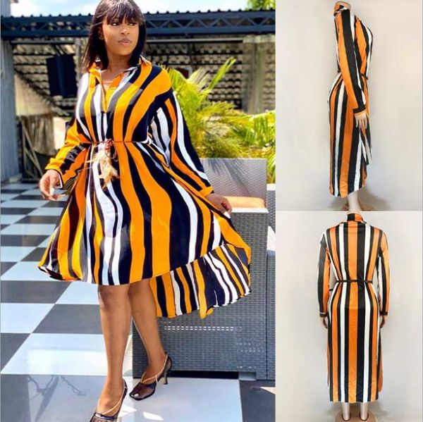casual dresses real pictures women turn-down collar loose dress with color striped printing lady's 2021 spring est sashes button, Black;gray
casual dresses real pictures women turn-down collar loose dress with color striped printing lady's 2021 spring est sashes button, Black;gray