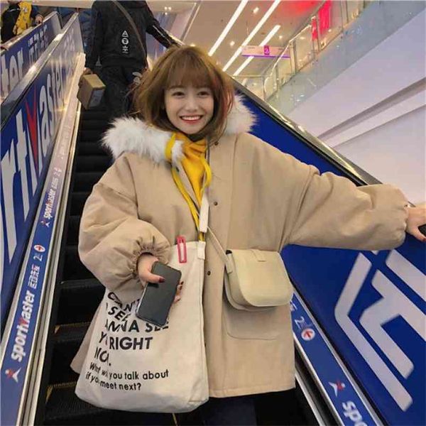 medium-long style parkas women thicker with fur hooded womens korean sweet wide-waisted warm winter students cotton coat 210517, Black
medium-long style parkas women thicker with fur hooded womens korean sweet wide-waisted warm winter students cotton coat 210517, Black