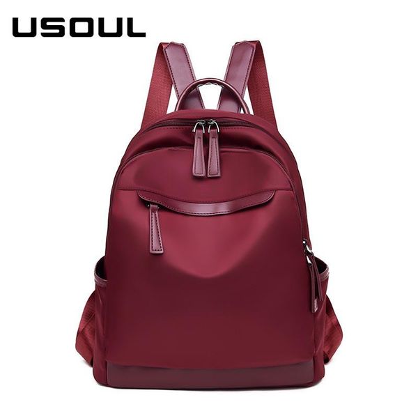 outdoor bags usoul 2021 waterproof solid backpack women school for teenage girls travel bagpack red black mochila escolar
outdoor bags usoul 2021 waterproof solid backpack women school for teenage girls travel bagpack red black mochila escolar