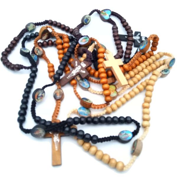 pendant necklaces religious antique wooden cross rosary long beads chain catholic jesus christ virgin mary necklace jewelry, Silver
pendant necklaces religious antique wooden cross rosary long beads chain catholic jesus christ virgin mary necklace jewelry, Silver