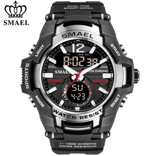 smael men watches fashion sport super cool quartz led digital watch 50m waterproof wristwatch men's clock relogio masculino 210804, Slivery;brown
smael men watches fashion sport super cool quartz led digital watch 50m waterproof wristwatch men's clock relogio masculino 210804, Slivery;brown