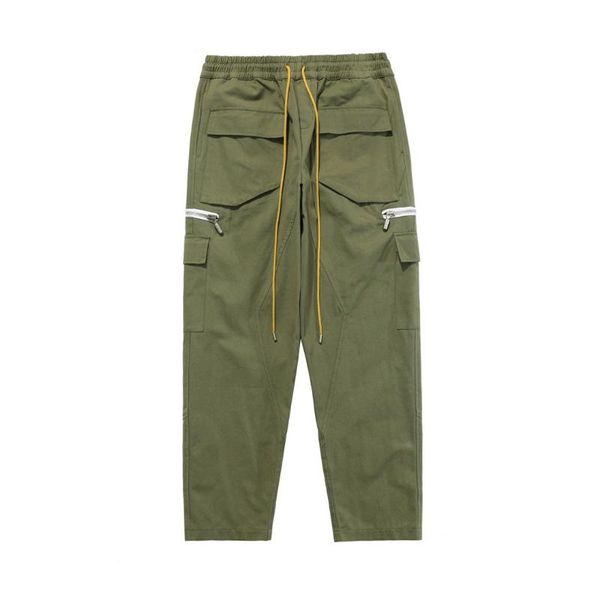 men's pants 2021fw men women quality drawstring high street joggers cargo multifunctional flap pockets overalls trousers, Black
men's pants 2021fw men women quality drawstring high street joggers cargo multifunctional flap pockets overalls trousers, Black