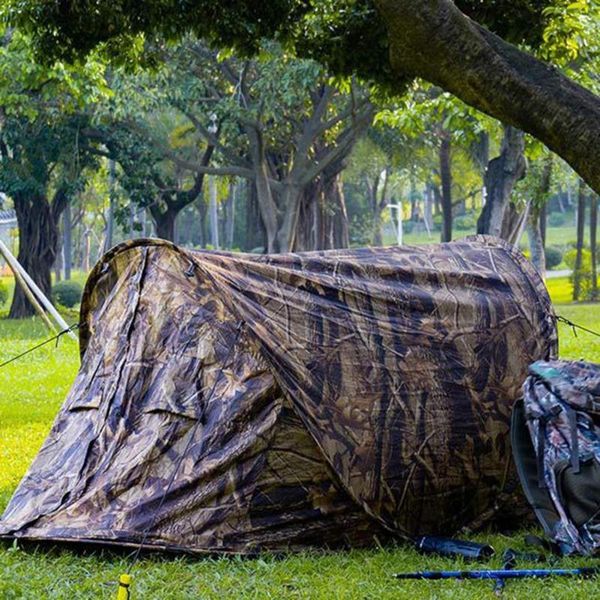 tents and shelters camping tent portable waterproof polyester folding automatic popup one-man hiking camouflage for outdoors fishing 
tents and shelters camping tent portable waterproof polyester folding automatic popup one-man hiking camouflage for outdoors fishing