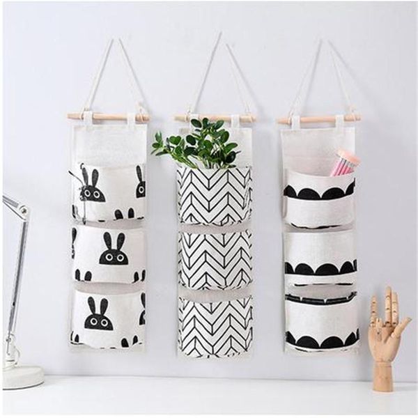 storage bags wall/door hanging bag organizer 3 pockets for home bedroom 61x18.5cm cotton linen
storage bags wall/door hanging bag organizer 3 pockets for home bedroom 61x18.5cm cotton linen