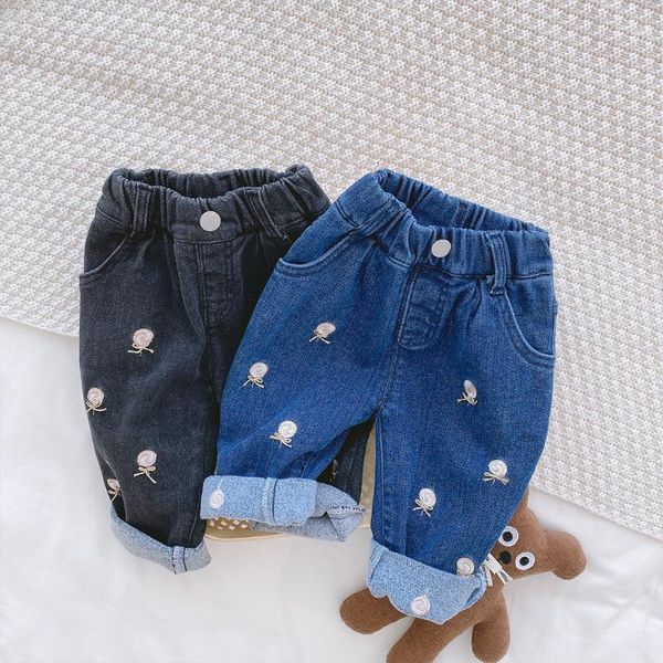 jeans 2021 children's embroidered lollipop toddler high elastic waist fleece stretch denim casual pants for teenage girls, Blue
jeans 2021 children's embroidered lollipop toddler high elastic waist fleece stretch denim casual pants for teenage girls, Blue