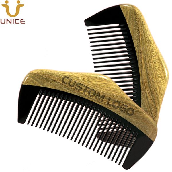 moq 100 pcs customized logo beard comb anti-static hair combs handmade premium natural green sandalwood and horn for men, Silver
moq 100 pcs customized logo beard comb anti-static hair combs handmade premium natural green sandalwood and horn for men, Silver