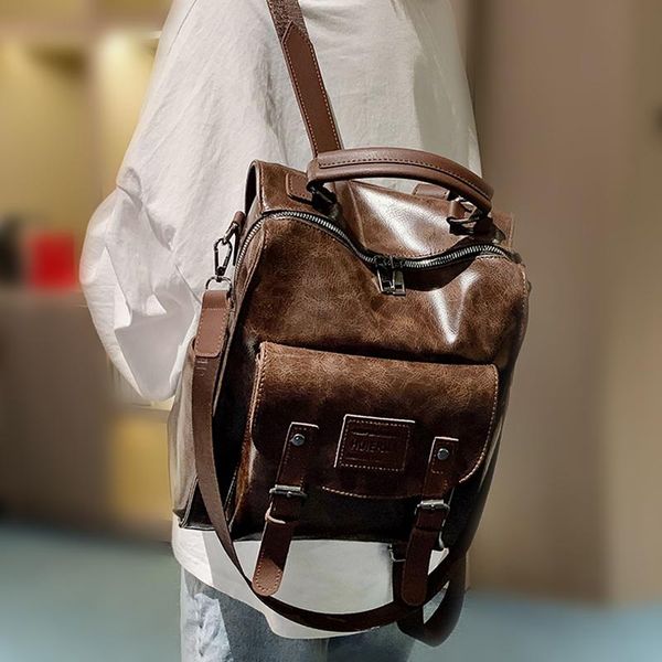 duffel bags women pu leather backpack female fashion rucksack brand designer vintage shoulder bag mochila escola school
duffel bags women pu leather backpack female fashion rucksack brand designer vintage shoulder bag mochila escola school