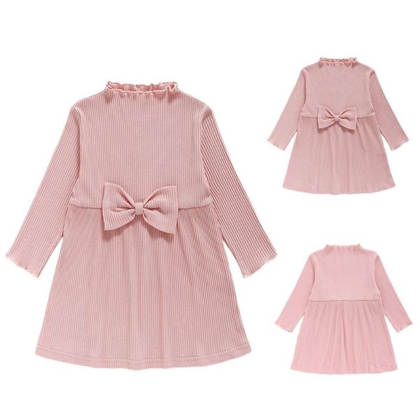 girl's dresses baby girls knitted jumper plain a-line dress casual long sleeves bow party children elastic outwear clothes, Red;yellow
girl's dresses baby girls knitted jumper plain a-line dress casual long sleeves bow party children elastic outwear clothes, Red;yellow
