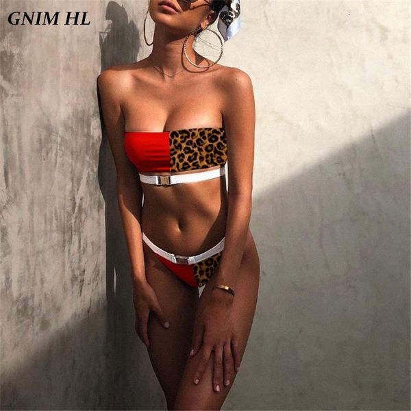 bikinis set gnim bandeau bikini swimwear women 2021 leopard stitching swimsuit metal buckle summer beachwear swimming suit for
bikinis set gnim bandeau bikini swimwear women 2021 leopard stitching swimsuit metal buckle summer beachwear swimming suit for