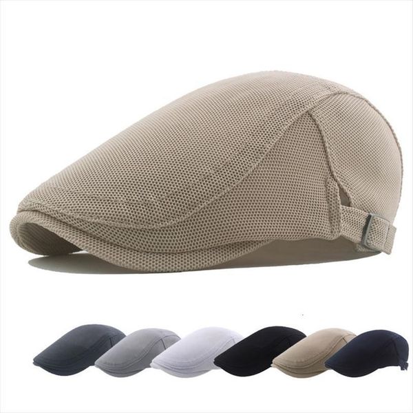 summer spring mesh beret soft fit hat breathable absorb sweat men women sun caps, Blue;gray
summer spring mesh beret soft fit hat breathable absorb sweat men women sun caps, Blue;gray