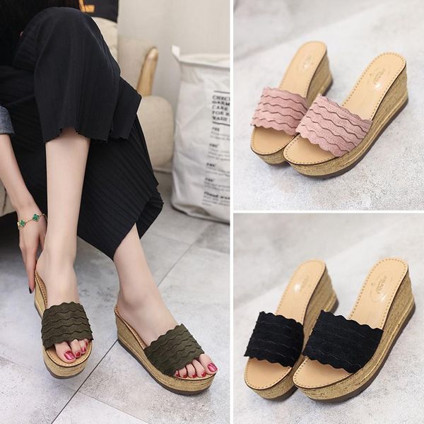 sponge sweet thick bottom falbala a word procrastinates han edition joker slippery slope cool slippers female shoes, Black
sponge sweet thick bottom falbala a word procrastinates han edition joker slippery slope cool slippers female shoes, Black