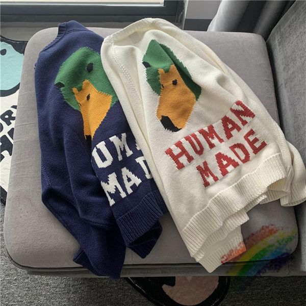 men's sweaters 2021fw human made sweater men women 1:1 high-quality duck pattern knit sweatshirts slightly oversized, White;black
men's sweaters 2021fw human made sweater men women 1:1 high-quality duck pattern knit sweatshirts slightly oversized, White;black