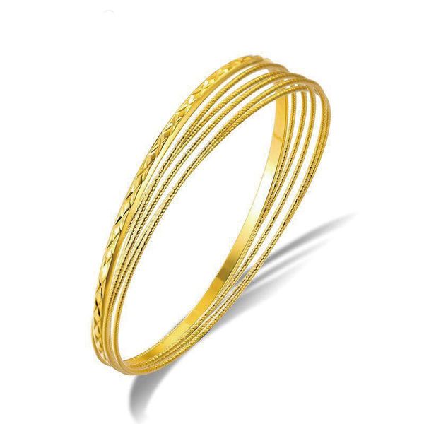 mxgxfam retro style 6 rounds bangles and bracelets for young girls women pure gold color 18.5 cm fashion jewelry bangle, Black
mxgxfam retro style 6 rounds bangles and bracelets for young girls women pure gold color 18.5 cm fashion jewelry bangle, Black