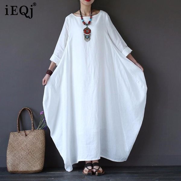 casual dresses ieqj 2021 spring plus women 4xl 5xl loose large size o-neck white boho dress long sleeve maxi robe fb171, Black;gray
casual dresses ieqj 2021 spring plus women 4xl 5xl loose large size o-neck white boho dress long sleeve maxi robe fb171, Black;gray
