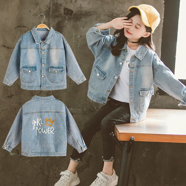 girls denim jacket 4-13 years old kids denim coat spring and autumn embroidered letters jacket girl coats kids fashion casual, Blue;gray
girls denim jacket 4-13 years old kids denim coat spring and autumn embroidered letters jacket girl coats kids fashion casual, Blue;gray