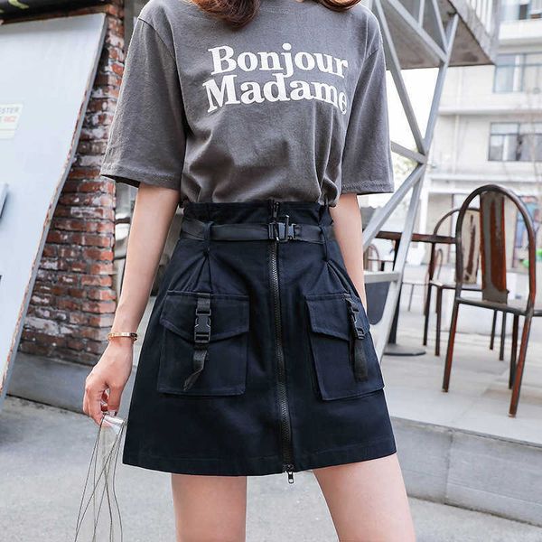 a line zipper cargo skirt women pockets ribbon bodycon high waist solid ladies short skirt summer black khaki bottom female 210528
a line zipper cargo skirt women pockets ribbon bodycon high waist solid ladies short skirt summer black khaki bottom female 210528