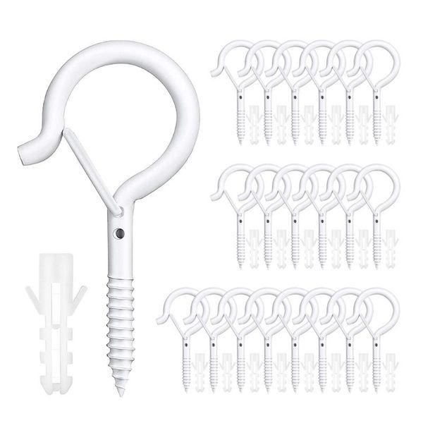 hooks & rails 20 pieces q-hanger heavy duty easy release screw with windproof safety buckle for outdoor christmas string lights
hooks & rails 20 pieces q-hanger heavy duty easy release screw with windproof safety buckle for outdoor christmas string lights