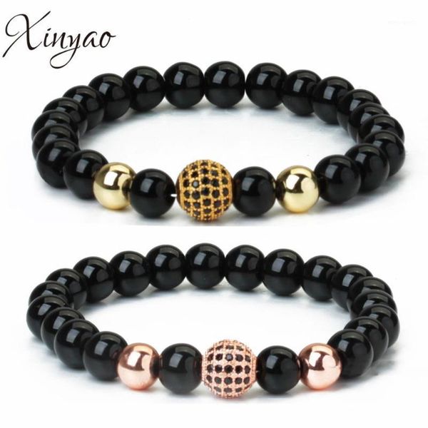 charm bracelets xinyao 8mm natural stone beads and copper &bangles with 10mm inlaid zircon bead gift for women1, Golden;silver
charm bracelets xinyao 8mm natural stone beads and copper &bangles with 10mm inlaid zircon bead gift for women1, Golden;silver