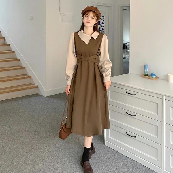 casual dresses sleeve dress women's early spring and autumn 2021 french design feeling waist closing temperament long, Black;gray
casual dresses sleeve dress women's early spring and autumn 2021 french design feeling waist closing temperament long, Black;gray