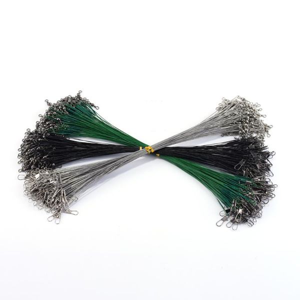 braid line anti bite steel fishing wire leader with swivel accessory lead core leash 15cm-50cm 20 pcs
braid line anti bite steel fishing wire leader with swivel accessory lead core leash 15cm-50cm 20 pcs