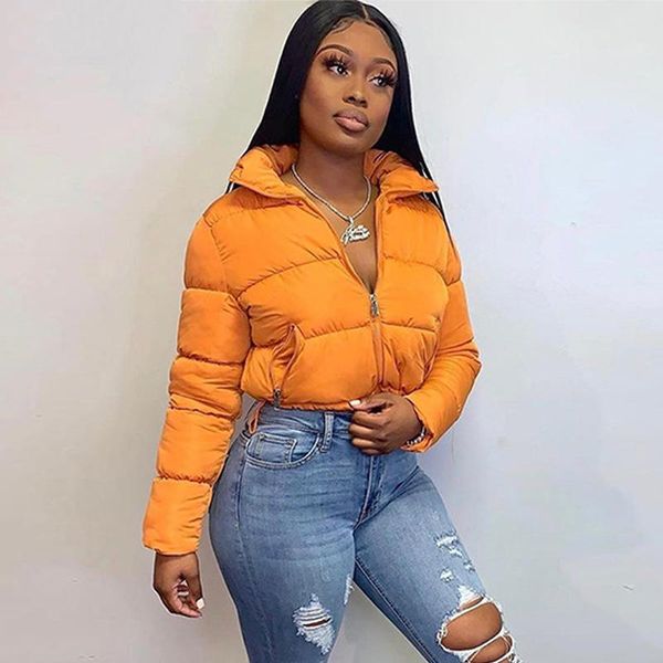 cropped puffer jacket for women winter clothes warm parka fashion short outwear long sleeve zip thick down bubble coats women's & parka, Black
cropped puffer jacket for women winter clothes warm parka fashion short outwear long sleeve zip thick down bubble coats women's & parka, Black