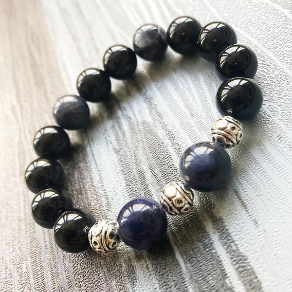 tennis 12mm natural stone beaded strength bracelet black a-gate and sodalite mala healing power luxury mens, Golden;silver
tennis 12mm natural stone beaded strength bracelet black a-gate and sodalite mala healing power luxury mens, Golden;silver