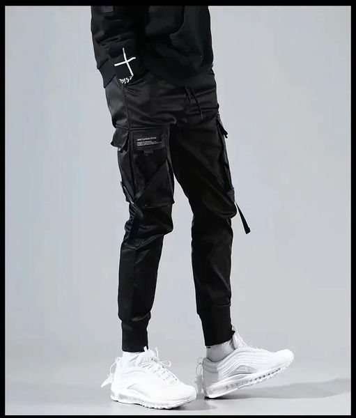 ribbons harem joggers men cargo pants streetwear 2021 hip hop casual pockets track male harajuku fashion trousers men's, Black
ribbons harem joggers men cargo pants streetwear 2021 hip hop casual pockets track male harajuku fashion trousers men's, Black