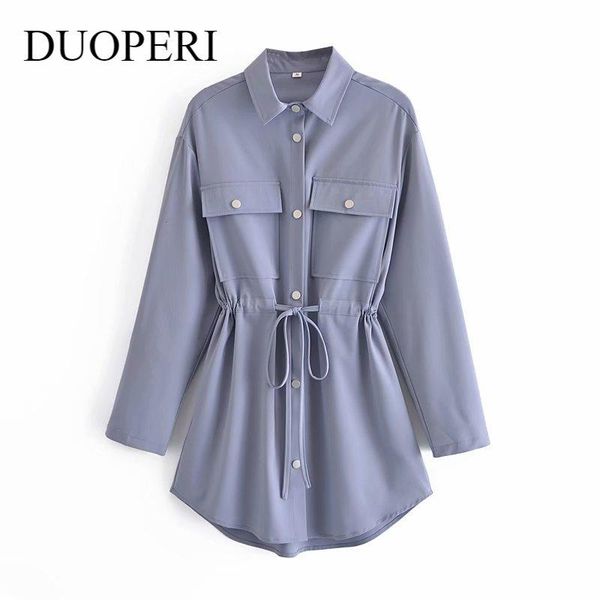 women's jackets duoperi women fashion with pockets single breasted solid jacket long sleeve drawstring lapel neck vintage female coats, Black;brown
women's jackets duoperi women fashion with pockets single breasted solid jacket long sleeve drawstring lapel neck vintage female coats, Black;brown