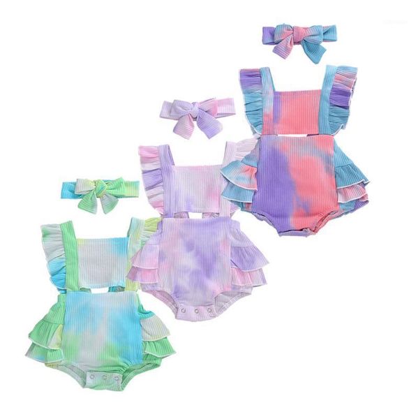 born baby girl tie-dyed ribbed bodysuit with turban 2021 summer ruffle bodysuits two pieces suits for infant girls 0-24m clothing sets, White
born baby girl tie-dyed ribbed bodysuit with turban 2021 summer ruffle bodysuits two pieces suits for infant girls 0-24m clothing sets, White