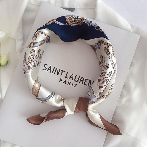 scarves 53cm 100% mulberry pure silk scarf for ladies chain stone print square small head handkerchief wholesale hijab wraps, Blue;gray
scarves 53cm 100% mulberry pure silk scarf for ladies chain stone print square small head handkerchief wholesale hijab wraps, Blue;gray