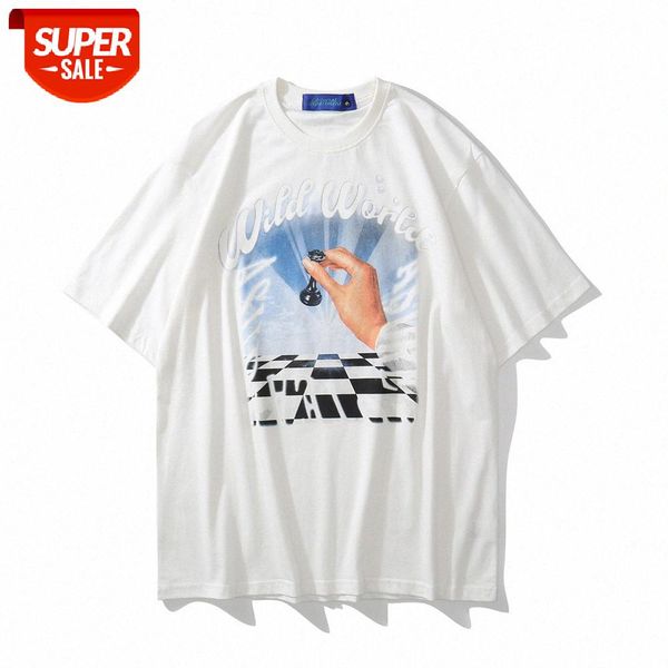 checkerboard plaid printed short-sleeved t-shirt men's ins european and american round neck five-point sleeves street flow loose half #, White;black
checkerboard plaid printed short-sleeved t-shirt men's ins european and american round neck five-point sleeves street flow loose half #, White;black