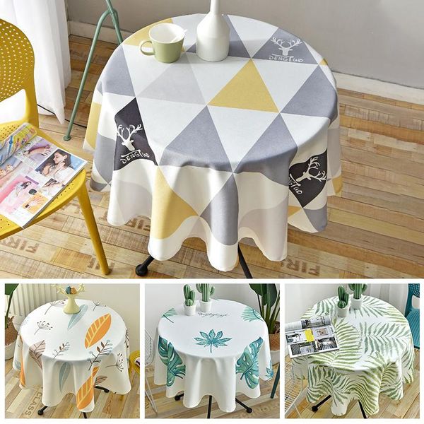table cloth nordic style round tablecloth simple waterproof restaurant el household printing plaid
table cloth nordic style round tablecloth simple waterproof restaurant el household printing plaid