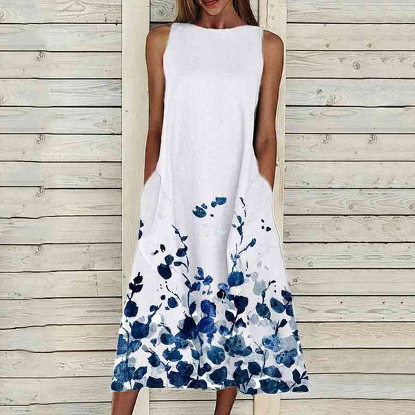 summer women loose casual floral dress plus size sleeveless 0 neck elegant dresses for women clothing vestidos de verano, Black;gray
summer women loose casual floral dress plus size sleeveless 0 neck elegant dresses for women clothing vestidos de verano, Black;gray