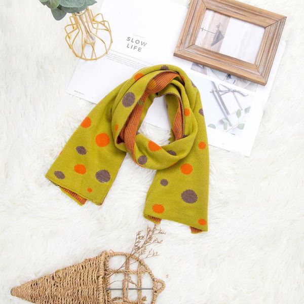 Fashion Cotton Wraps Lovely Gift For Kids Winter Children's Bib Keep Warm Polka Dot Color Wrap Knitted Wool Scarf Baby Mujer #Y Scarves, Blue;gray
Fashion Cotton Wraps Lovely Gift For Kids Winter Children's Bib Keep Warm Polka Dot Color Wrap Knitted Wool Scarf Baby Mujer #Y Scarves, Blue;gray