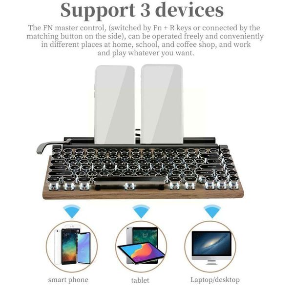 keyboards retro typewrite wireless mechanical keyboard punk keycap phone tablet bluetooth-compatible for green axis game q1k5
keyboards retro typewrite wireless mechanical keyboard punk keycap phone tablet bluetooth-compatible for green axis game q1k5