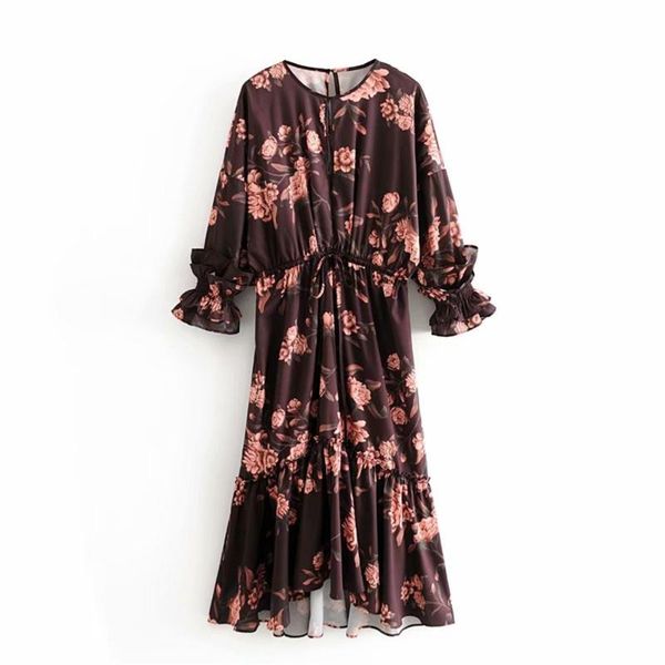 casual dresses hom designer collaboration women's wear 20109 autumn and winter print ruffle edge crepe long dress 0832095, Black;gray
casual dresses hom designer collaboration women's wear 20109 autumn and winter print ruffle edge crepe long dress 0832095, Black;gray