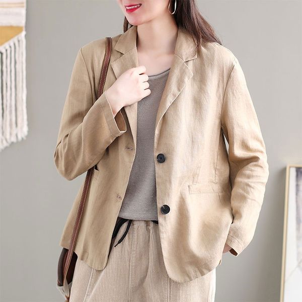 suits autumn arts style women long sleeve solid cotton linen blazers single breasted loose casual blazer femme coat m280 pbwb, White;black
suits autumn arts style women long sleeve solid cotton linen blazers single breasted loose casual blazer femme coat m280 pbwb, White;black