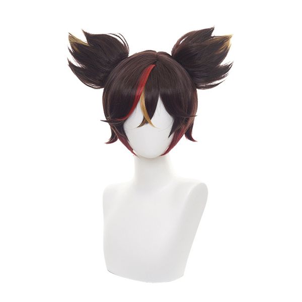 xin yan cosplay wigs anime genshin impact xinyan 30cm brown gradient heat resistant synthetic hair halloween role play, Black
xin yan cosplay wigs anime genshin impact xinyan 30cm brown gradient heat resistant synthetic hair halloween role play, Black
