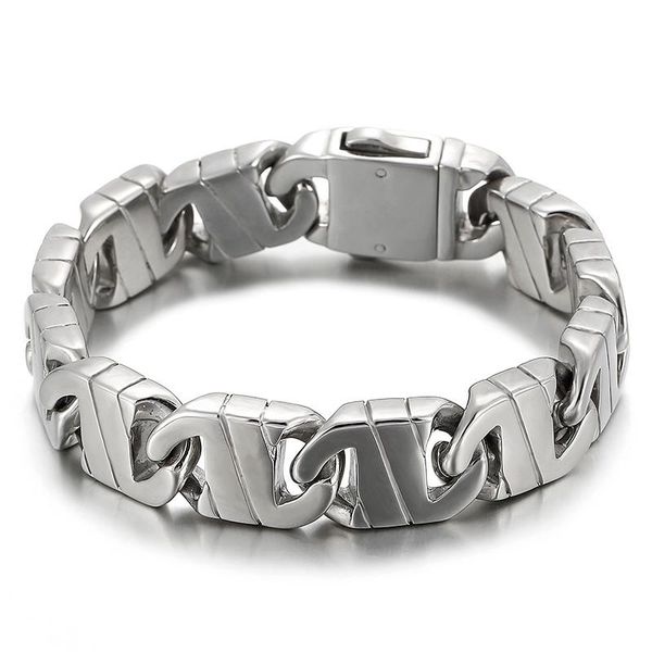 charm bracelets haolynjoy 14mm irregular geometric pattern splicing chain men's simple bracelet light jewelry, Golden;silver
charm bracelets haolynjoy 14mm irregular geometric pattern splicing chain men's simple bracelet light jewelry, Golden;silver