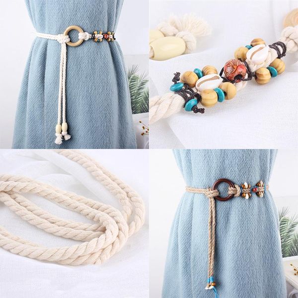 belts ceinture femme belt woven braided knitted cotton rope for women circular ring buckle thin knot waist chain straps, Black;brown
belts ceinture femme belt woven braided knitted cotton rope for women circular ring buckle thin knot waist chain straps, Black;brown