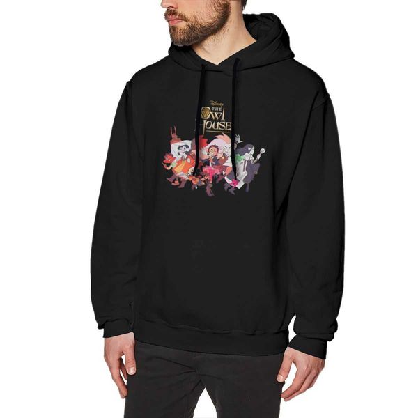 cotton men's hoodie, sweater, cartoon, tv program, owl house, special discount, novelty, Black
cotton men's hoodie, sweater, cartoon, tv program, owl house, special discount, novelty, Black