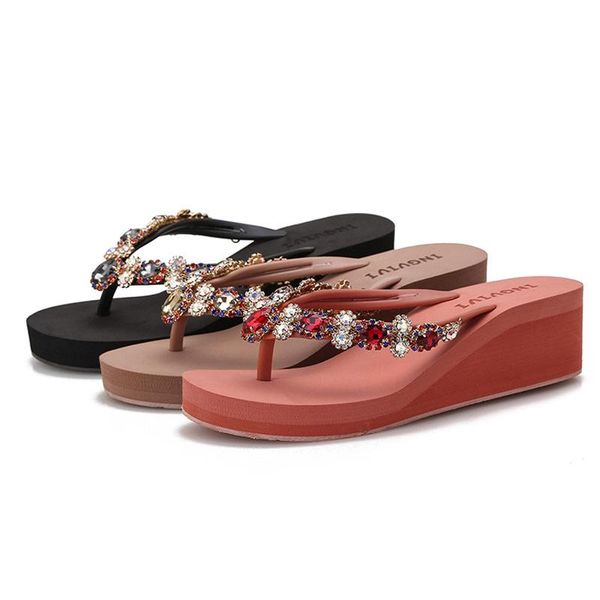 slippers med women summer flat shoes female rubber flip flops pantofle slides on a wedge beach hawaiian 2021 glitter pu crystal, Black
slippers med women summer flat shoes female rubber flip flops pantofle slides on a wedge beach hawaiian 2021 glitter pu crystal, Black