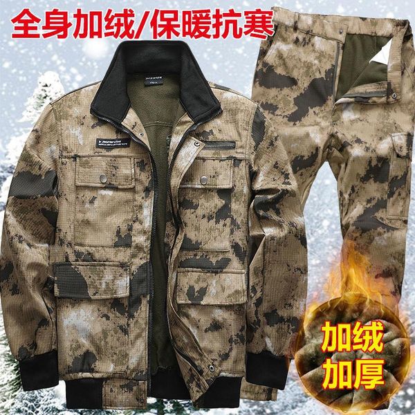 jogging clothing autumn and winter camouflage suit men 's work labor protection thickening wear-resistant waterproof warm t, Black;red
jogging clothing autumn and winter camouflage suit men 's work labor protection thickening wear-resistant waterproof warm t, Black;red
