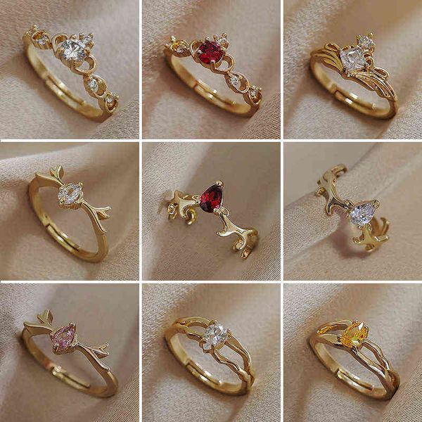 lovely compact temperament high-grade color zircon gold ring female girl opening adjustable simple retro fashion luxury jewelry g1125, Slivery;golden 
lovely compact temperament high-grade color zircon gold ring female girl opening adjustable simple retro fashion luxury jewelry g1125, Slivery;golden