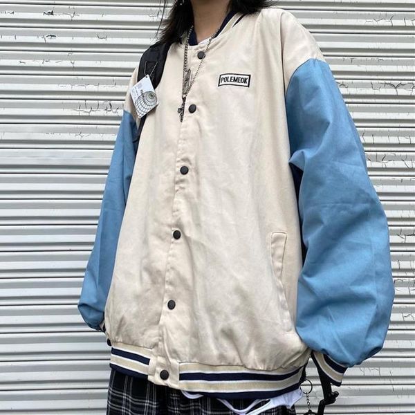 women's jackets bomber jacket women baseball uniform korean color matching college style casual autumn coat harajuku streetwear vintage, Black;brown
women's jackets bomber jacket women baseball uniform korean color matching college style casual autumn coat harajuku streetwear vintage, Black;brown