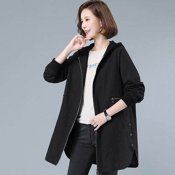 women's trench coats autumn jacket women oversize 5xl hooded casual coat pocket zipper jackets long sleeve female windbreaker loose out, Tan;black
women's trench coats autumn jacket women oversize 5xl hooded casual coat pocket zipper jackets long sleeve female windbreaker loose out, Tan;black