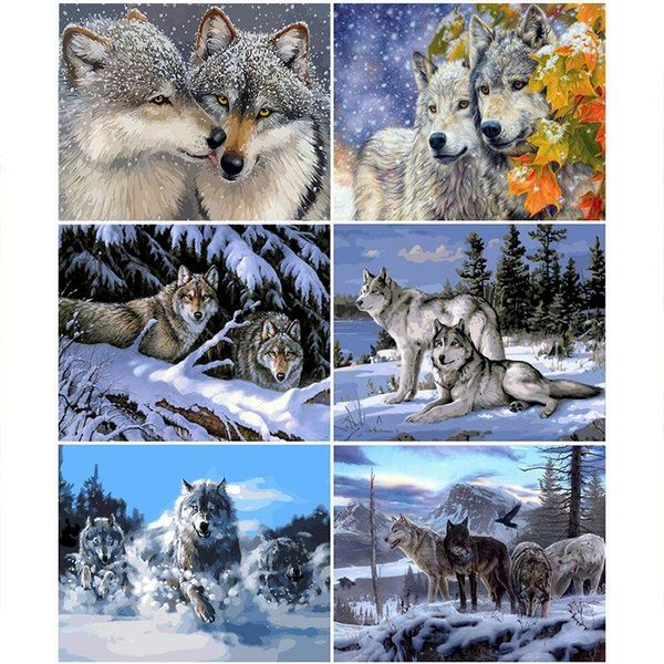 paintings gatyztory paint by numbers snow wolf handpainted painting art gift diy pictures number on canvas animal home decoration
paintings gatyztory paint by numbers snow wolf handpainted painting art gift diy pictures number on canvas animal home decoration