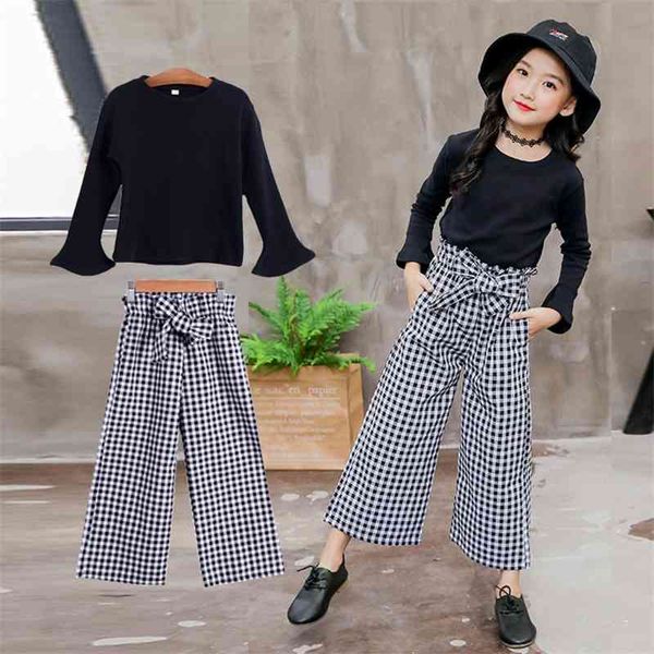 girls clothes sets spring long sleeve tshirt + plaid pants 2pcs tracksuit children clothing set kids outfit 210528, White
girls clothes sets spring long sleeve tshirt + plaid pants 2pcs tracksuit children clothing set kids outfit 210528, White