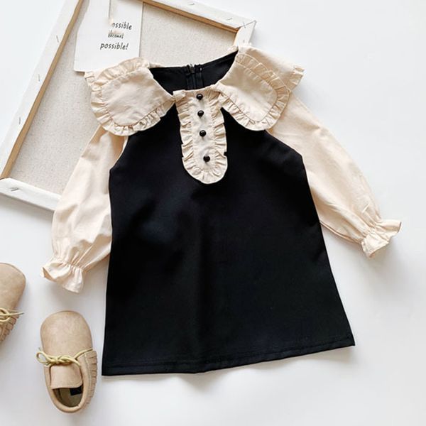 autumn girl dress children long-sleeved cute lapel stitching sweet princess toddler kids clothes 210515, Red;yellow
autumn girl dress children long-sleeved cute lapel stitching sweet princess toddler kids clothes 210515, Red;yellow
